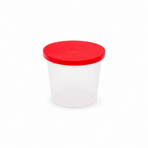 125ml Clear Round Container Tall (Pack of 10)