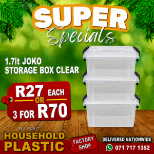1.7lt Joko Storage Box (3 for R70.00)