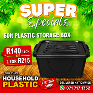 60lt Storage Box (2 For R215.00)